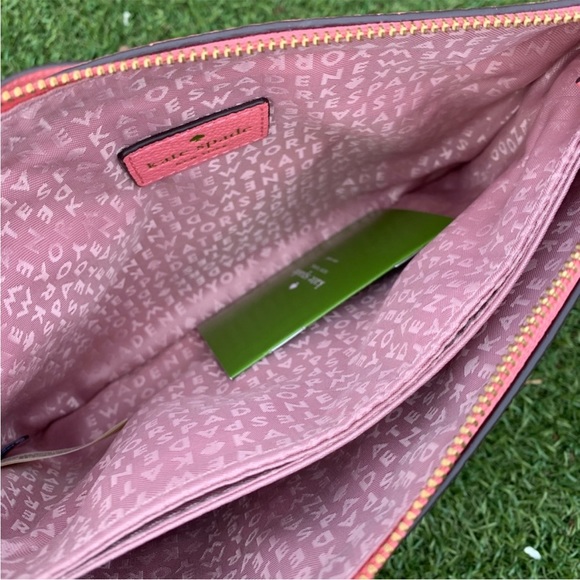New Kate Spade Coral Crossbody Leather Bag - Picture 6 of 7